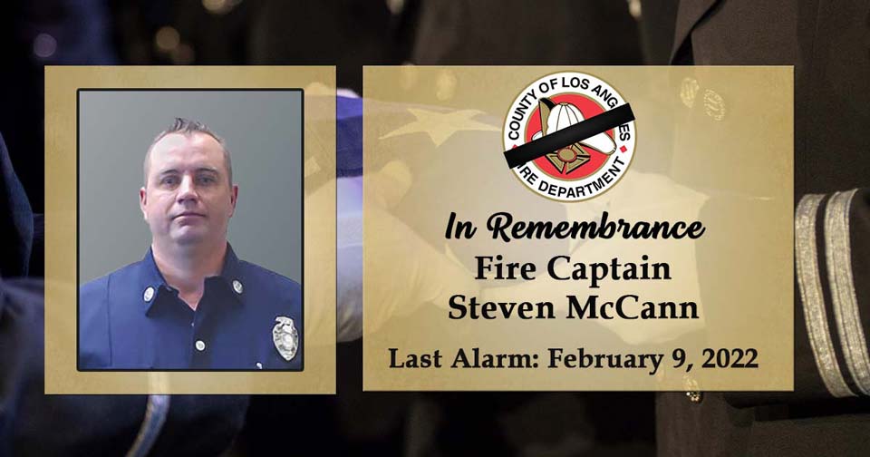 Fire Captain Steven McCann Memorial Post FB