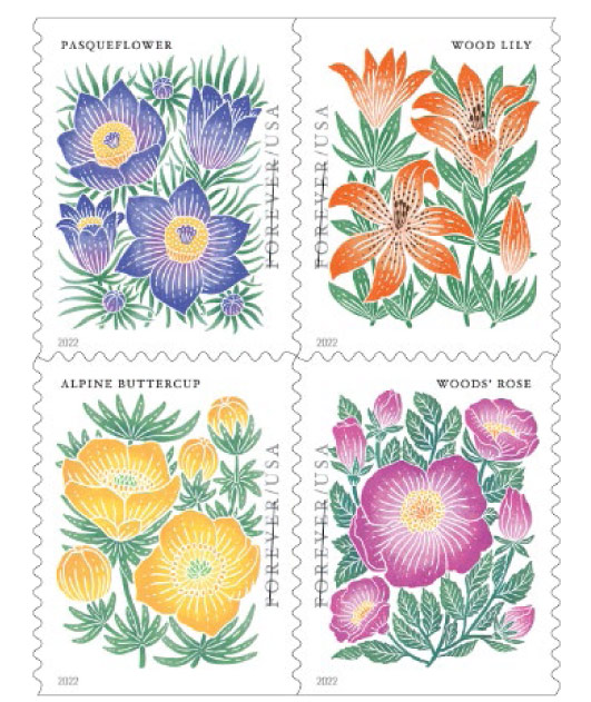 usps mountan flora stamps 1