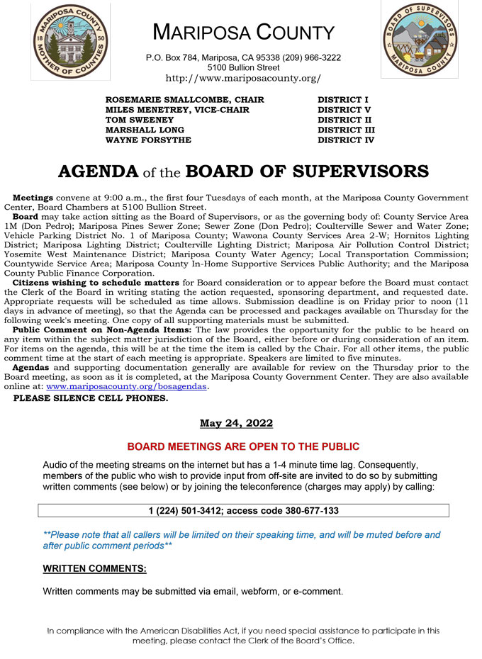 2022 05 24 Board of Supervisors 1