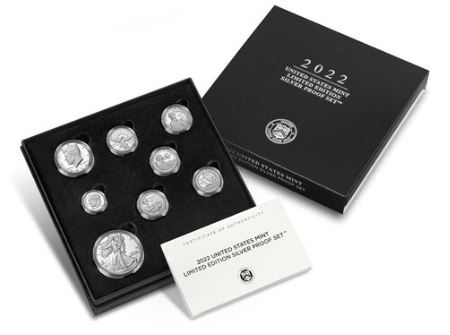 u.s. mint Limited Edition Silver Proof Set 2022