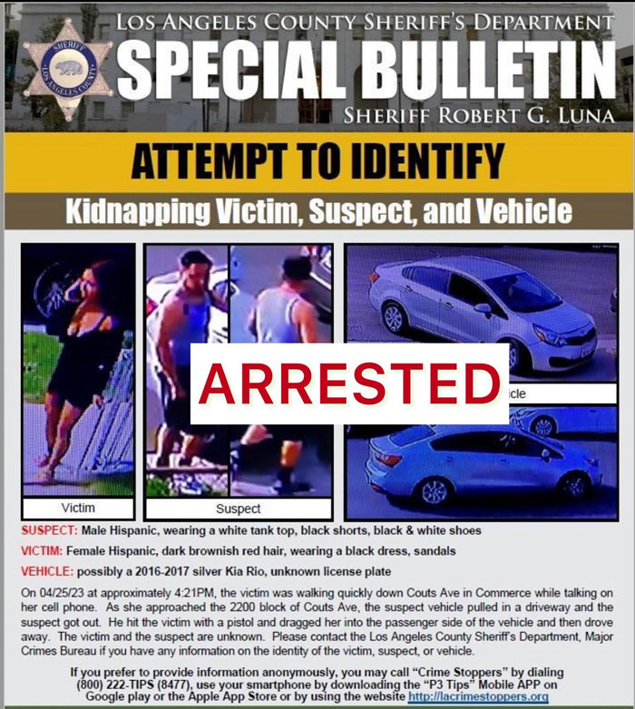 LASD kidnapping arrest