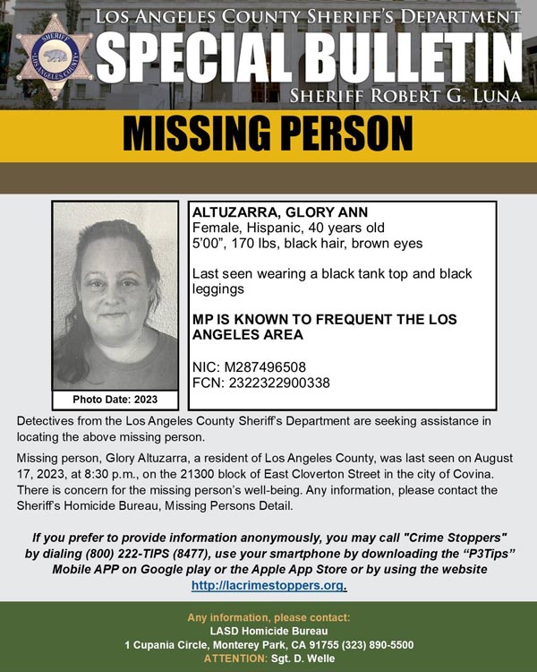 LASD missing Altuzarra