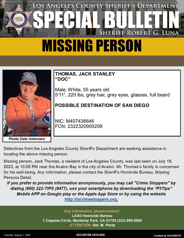 LASD missing Thomas