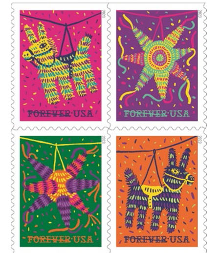 usps celebrate your festivities with usps pinatas stamps 1