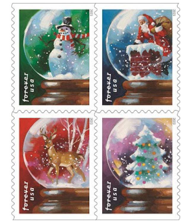 usps to shake up mail with snow globe stamps 1