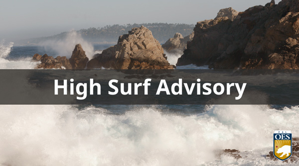 Cal OES HIGH SURF ADVISORY