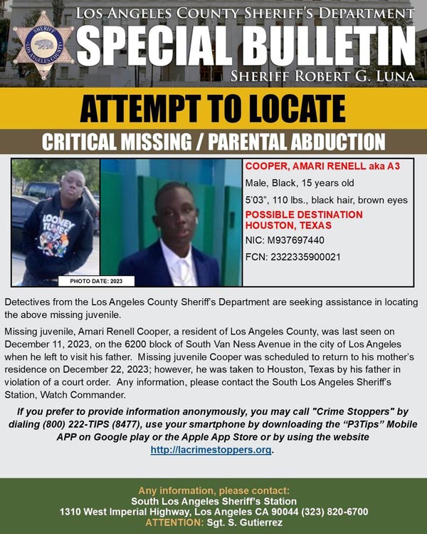 LASD missing Amari