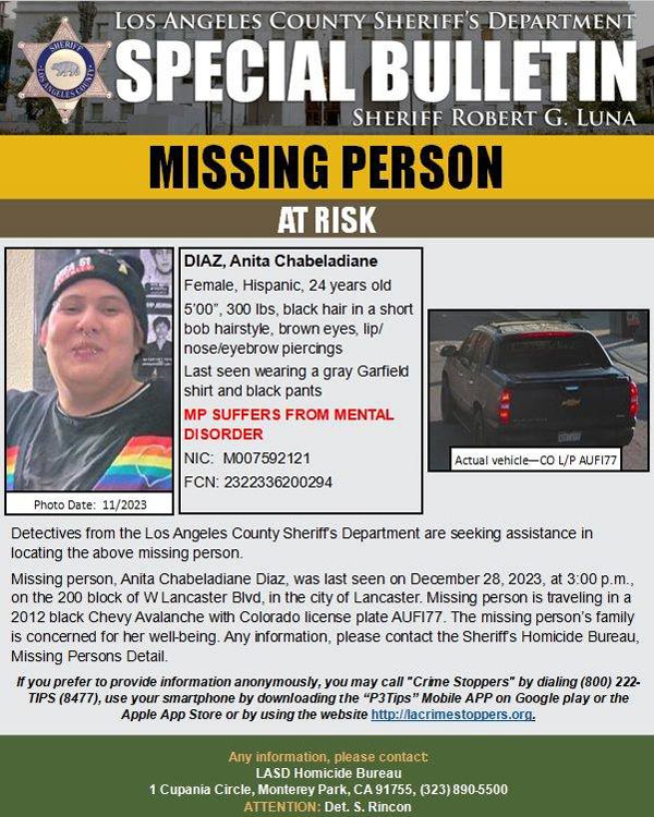 LASD missing Diaz