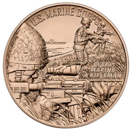 us mint marine corps bronze medal