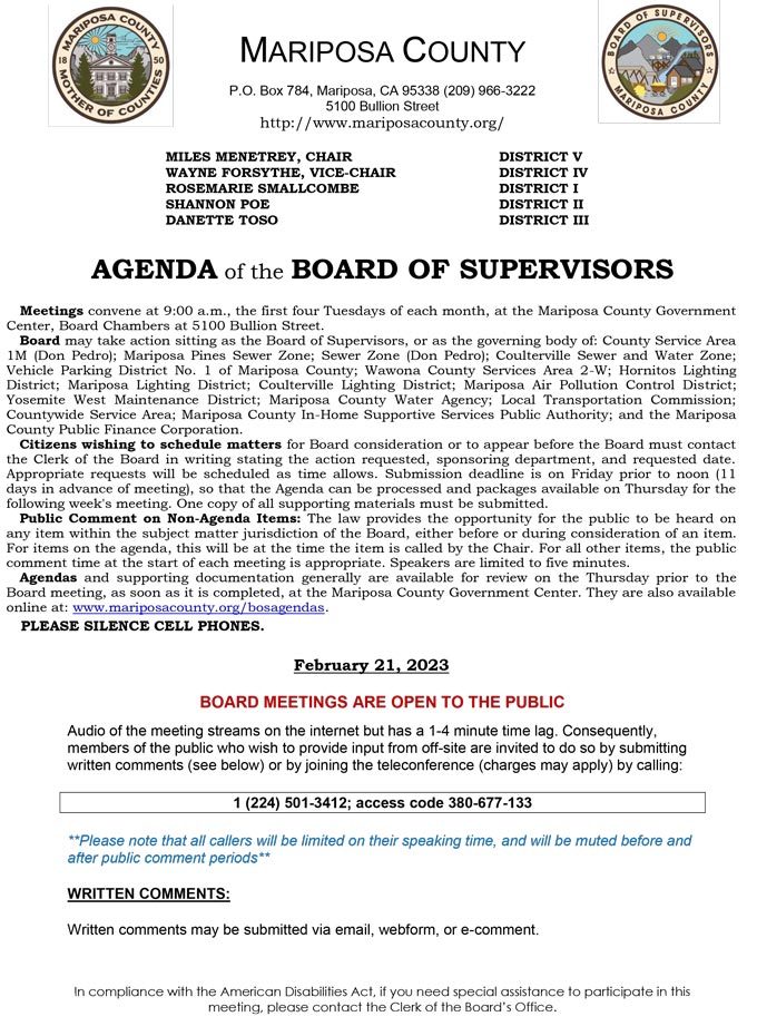 2023 02 21 Board of Supervisors 1