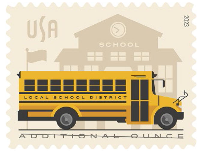 usps celebrates the school bus with additional ounce stamp 1