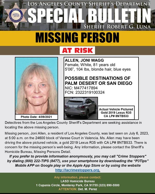 LASD missing Allen