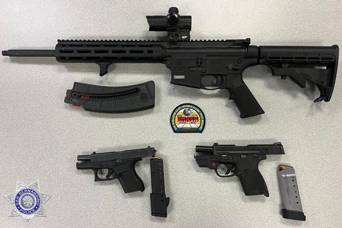 SBPD gun arrest 1