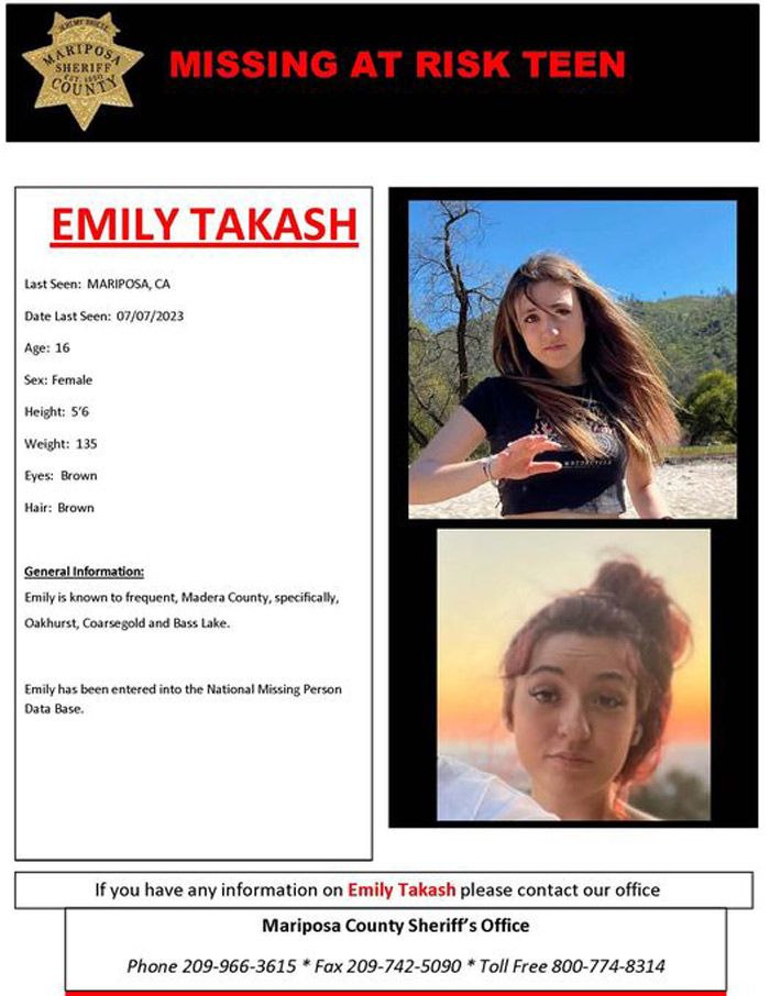 emily takash mariposa missing