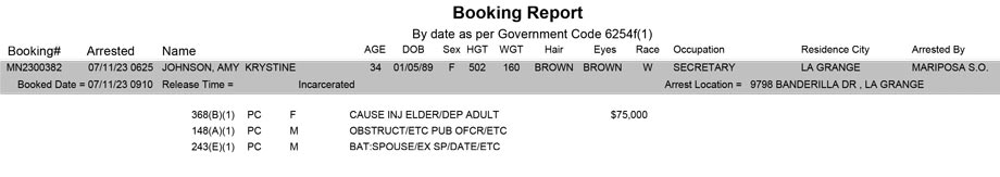 mariposa county booking report for july 11 2023