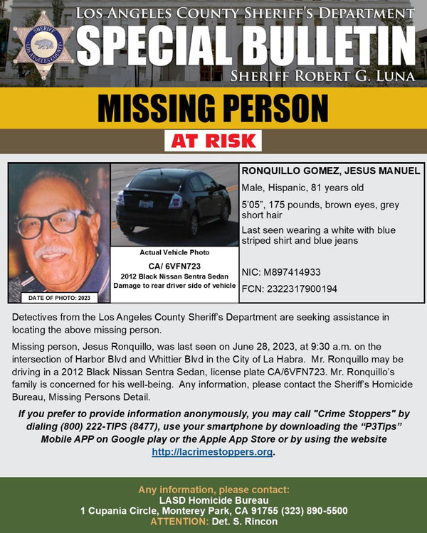 LASD missing Gomez