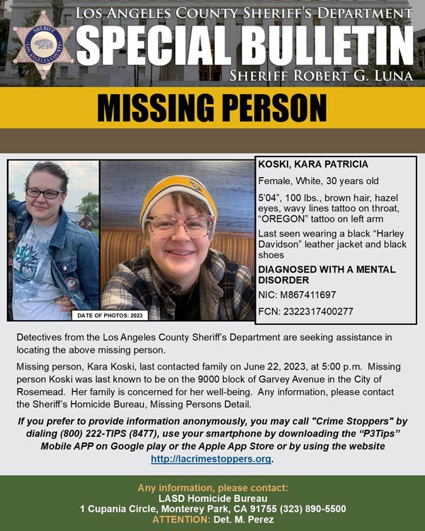 LASD missing Koski