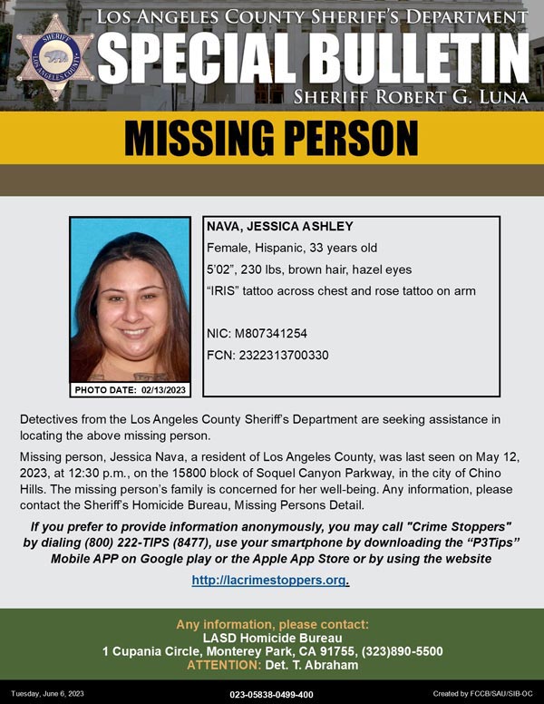 LASD missing Nava