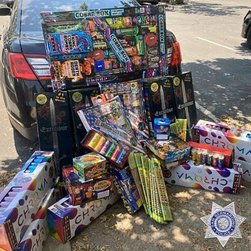 SBPD fireworks arrest 1