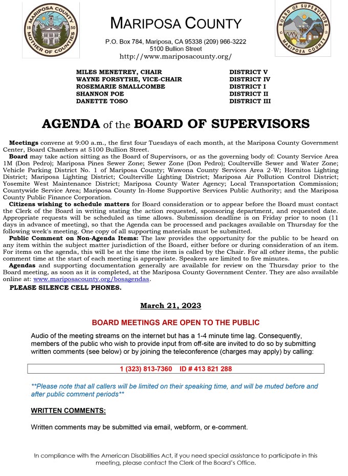 2023 03 21 Board of Supervisors 1