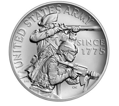 United States Army Silver Medal 2.5 Ounce