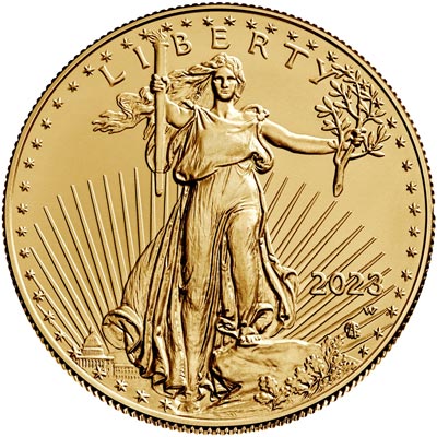 2023 american eagle gold one ounce uncirculated coin obverse