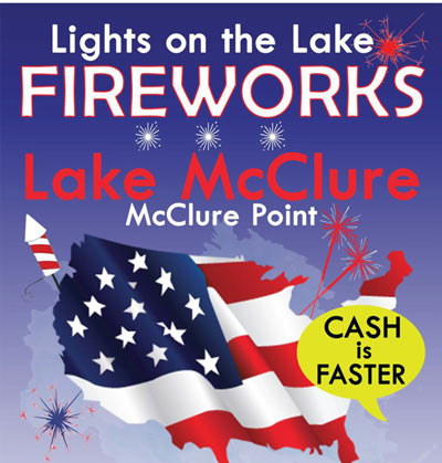 Fireworks Flyer lake mcclure