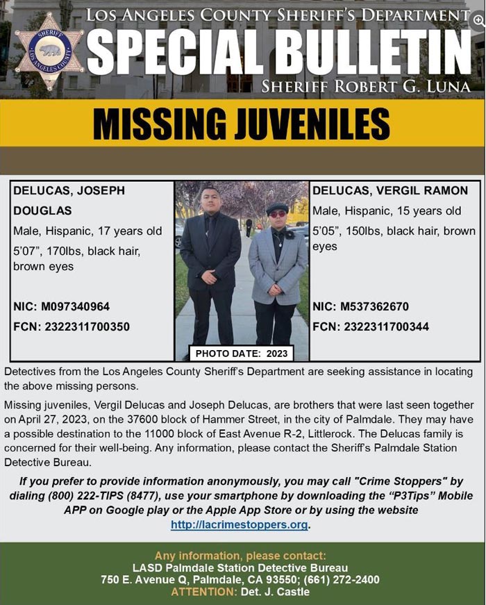 LASD Missing Juveniles