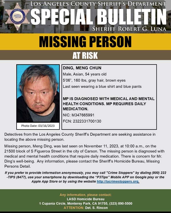 LASD missing Ding