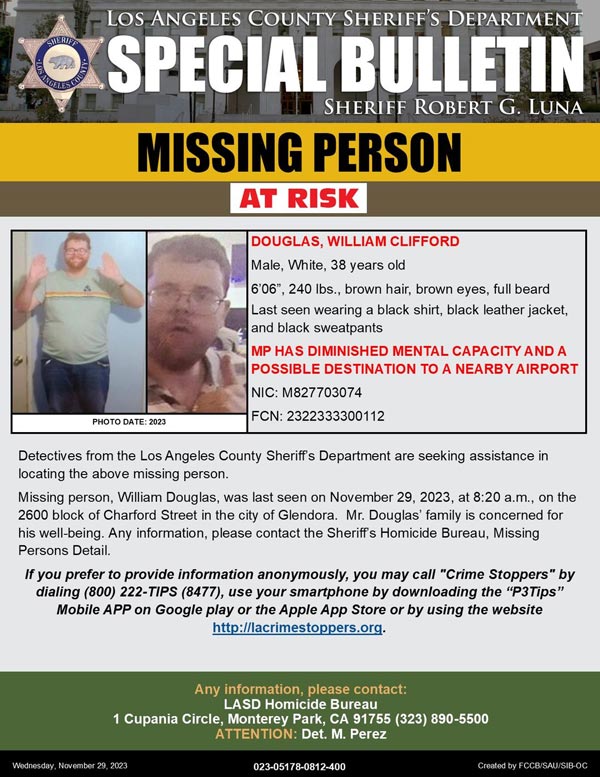 LASD missing Douglas2