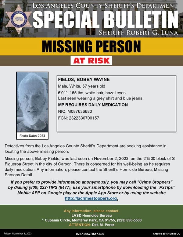 LASD missing Fields