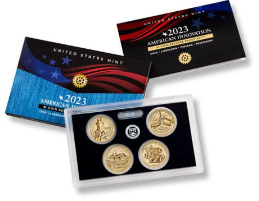 usmint American Innovation 2023 1 dollar Coin Reverse Proof Set