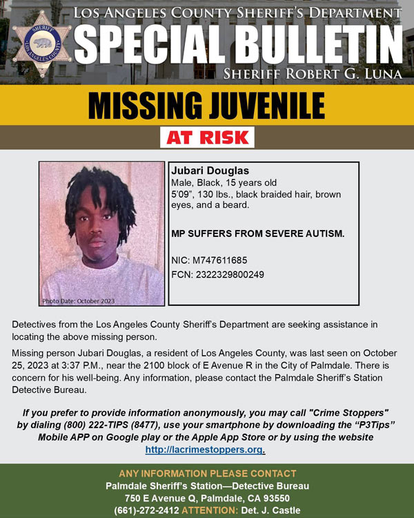 LASD missing Douglas