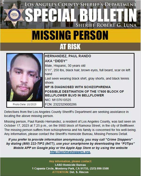 LASD missing Hernandez