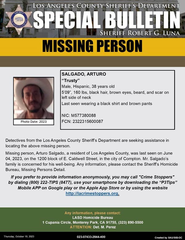 LASD missing Salgado