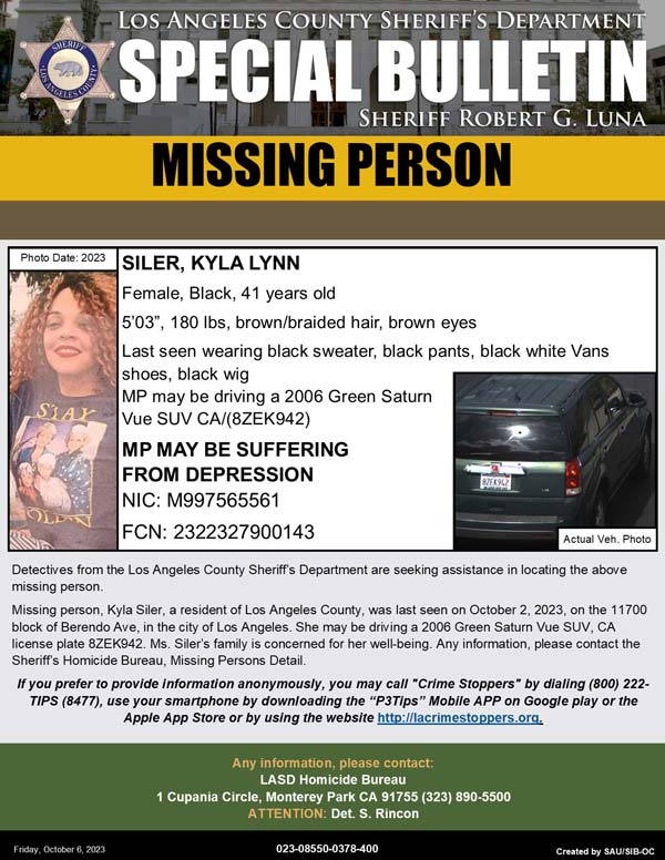 LASD missing Siler