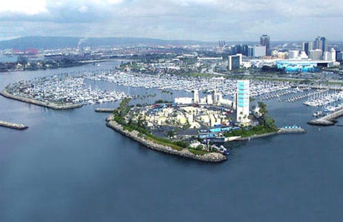Island Grissom of the THUMS Islands in Long Beach California