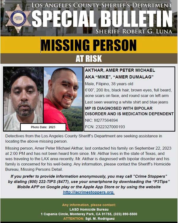 LASD missing Akthar