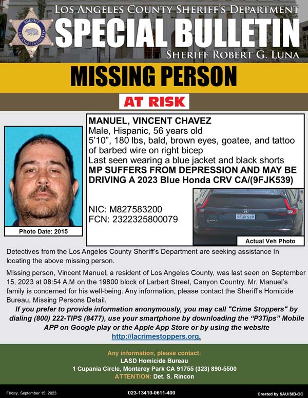 LASD missing Manuel