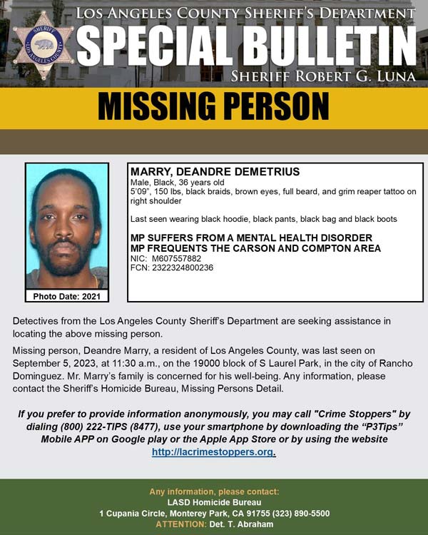 LASD missing Marry