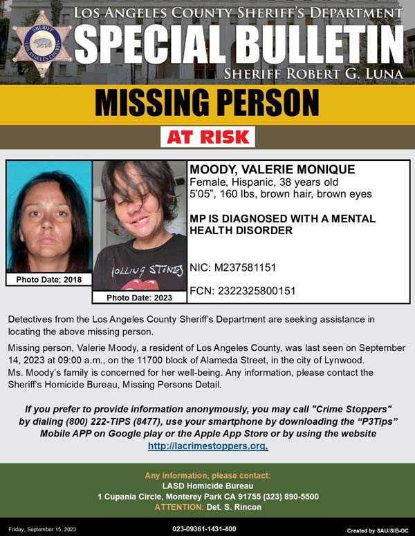 LASD missing Moody