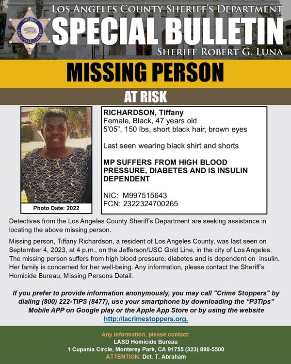 LASD missing Richardson