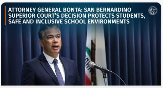 California Attorney General Bonta Says San Bernardino Superior Courts