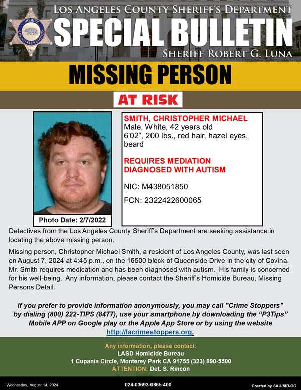 LASD missing Smith