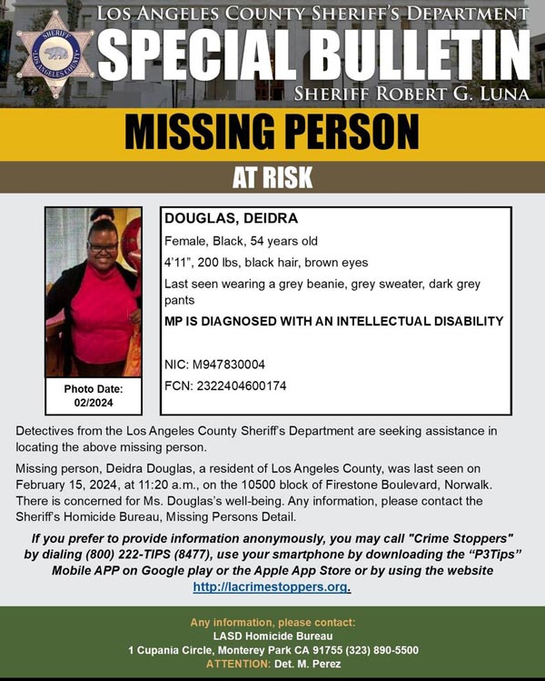 LASD missing Douglas
