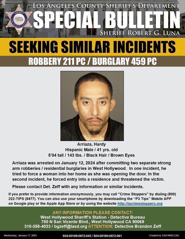 LASD Burglary