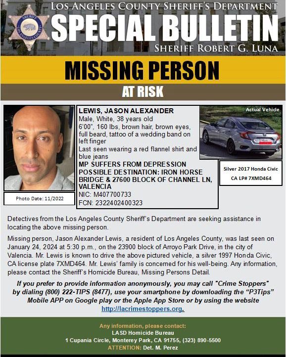 LASD missing Lewis
