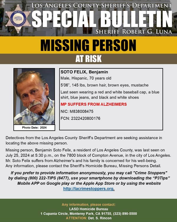 LASD missing Felix