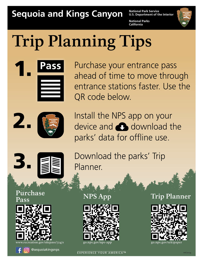 Trip Planning Tips for SEKI
