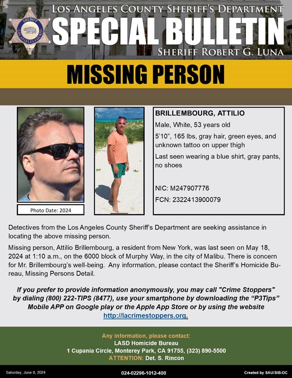 LASD missing Brillembourg